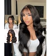Nadula 7x5 Bye Bye Knots Curtain Bangs Wig Glueless Pre Everything Loose Wave Wigs Human Hair Pre...