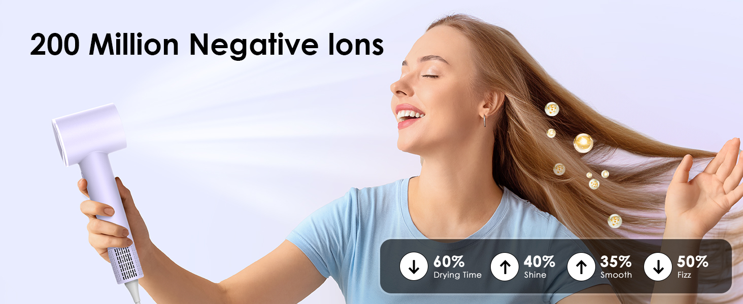 high speed hair dryer fast drying blower ionic travel hairdryer