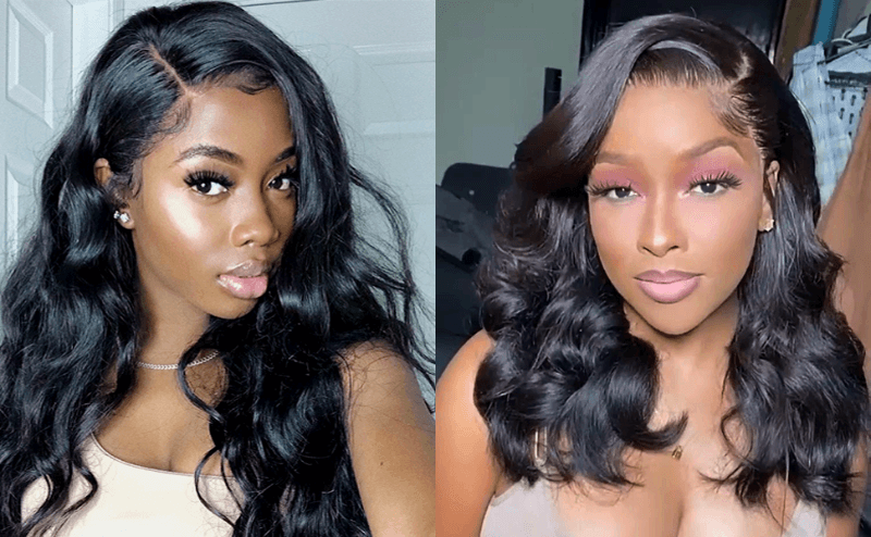 180 density lace front wigs human hair
