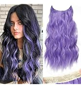 KooKaStyle Invisible Wire Hair Extensions with Transparent Headband Adjustable Size 4 Secure Clip...
