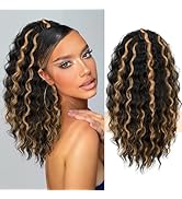 KooKaStyle Curly Ponytail Extension Fluffy Drawstring Ponytail Hair Extensions for Women Long Kin...