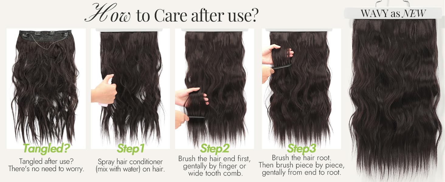 hair extensions care method