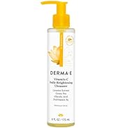 Derma E Vitamin C Cleanser - Daily Brightening & Hydrating Face Wash to Even Out Skin Tone – Mois...