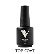 V Beauty Non-Wipe Gel Top Coat Nail Polish (Glossy) - Long-Lasting No Chip Nail Polish Topcoat wi...