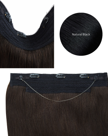 AMOY HAIR 100% Human hair Klein Blue Minimalist luxury Hair Extensions