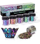 LET'S RESIN Chameleon Flakes, Resin Supplies -Intense Color Shift Pigment Powder for Resin Molds/...