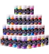 LET'S RESIN 36 Colors Mica Powder, Mica Pigment Powder for Epoxy Resin/UV Resin, Natural Colorant...