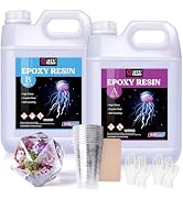 LET'S RESIN Resin Epoxy Kit, 1.5 Gallon Bubble Free & Crystal Clear Epoxy Resin Supplies with Mea...