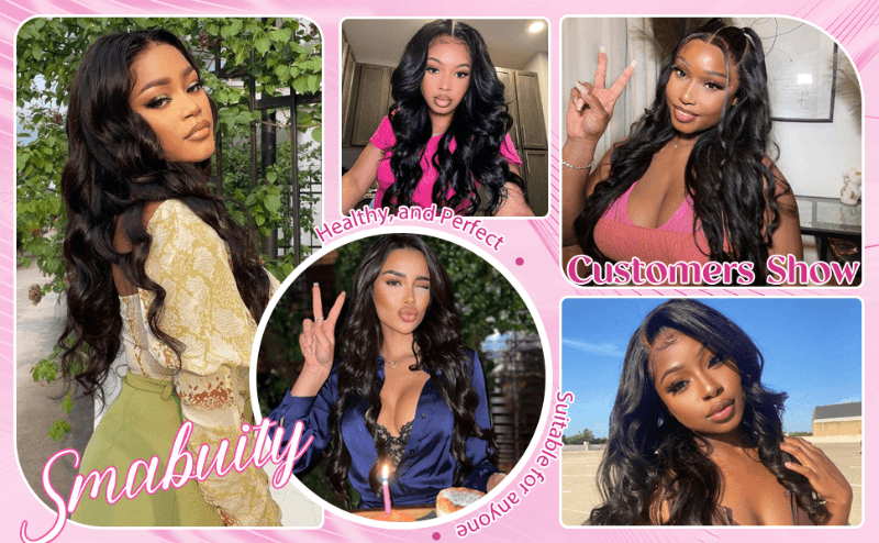 180% Density Body Wave Lace Front Wigs Human Hair