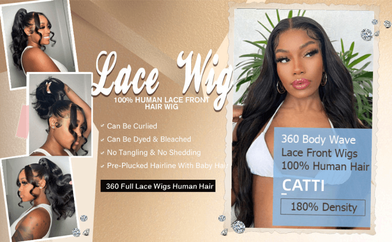 360 lace front wigs human hair