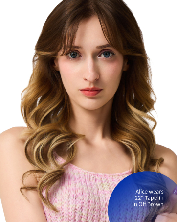 AMOY HAIR 100% Human hair Klein Blue Minimalist luxury Hair Extensions
