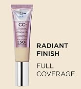 IT Cosmetics CC+ Cream Illumination Full Coverage Foundation - Color Correcting Cream, Hydrating ...