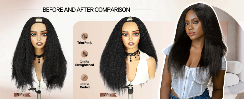 U Part Wig Human Hair