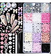 FANDAMEI Nail Art Kit, Nail Charms and Gems, Nail Art Charms, Nail Design Kit, Rhinestones for Na...