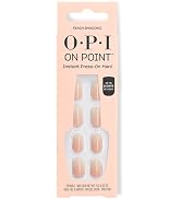 OPI On Point Press On Nails | Short Round Nail Art Press On Nails | 24 Count With Nail Glue | Lon...