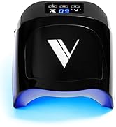 V Beauty Cordless UV Nail Lamp (Black) - 36W Portable UV Light for Gel Nails with Multiple Timer ...