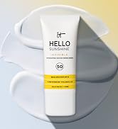 IT Cosmetics Hello Sunshine Invisible Sunscreen for Face SPF 50 - Sunscreen, Hydrating Serum & Ma...