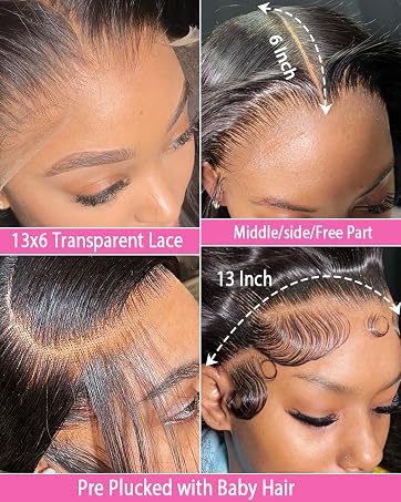 HD Lace Front Wigs Human Hair 180% Density