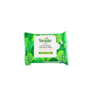 Simple Kind to Skin Compostable Cleansing Wipes