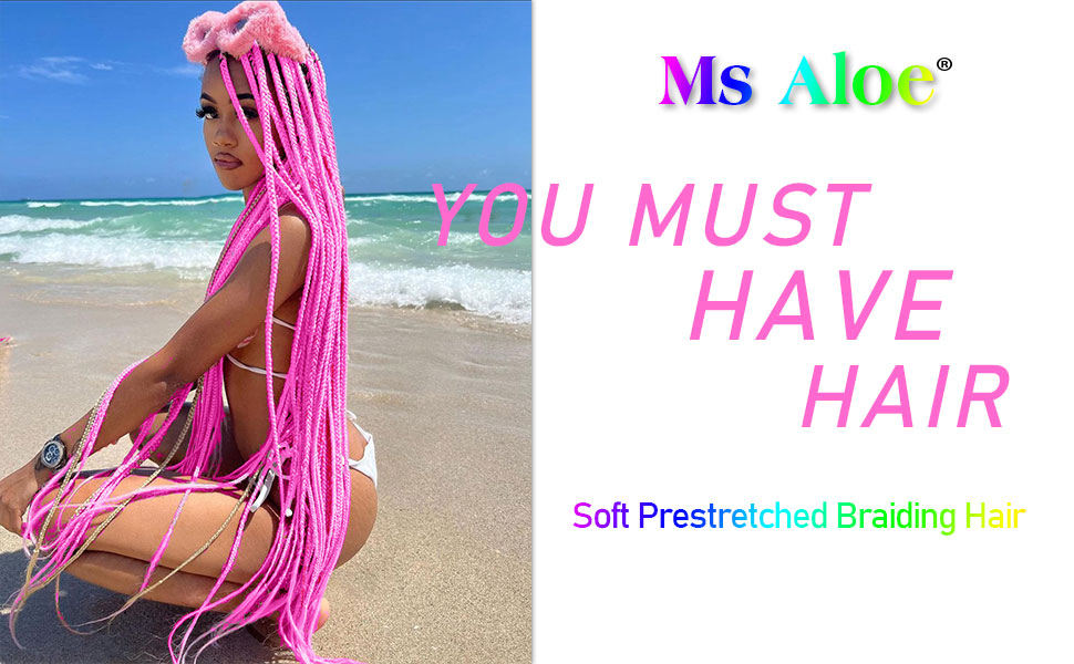 pre stretched braiding hair