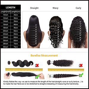 how to length a wig?