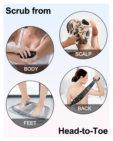 Advanced Hygiene Technology Body Scrubber Easy to Clean Ultimate Loofah Replacement