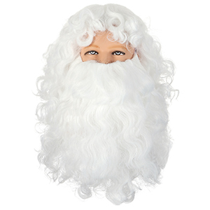 santa claus beard and wig set