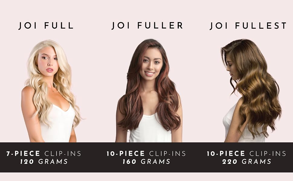 joi hair clip in hair extensions weights