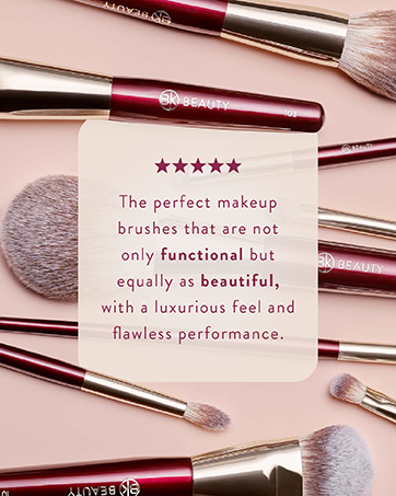 makeup, brushes, features