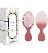 RHOS Mini Hair Brush for Women,Men and Kids, Travel Size Hair Brush for Purse & Pocket, Small Cus...