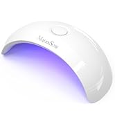 Melodysusie Starter-Friendly Mini LED UV Nail Lamp with 2 Timers, Pocket-Sized for Handheld & Des...