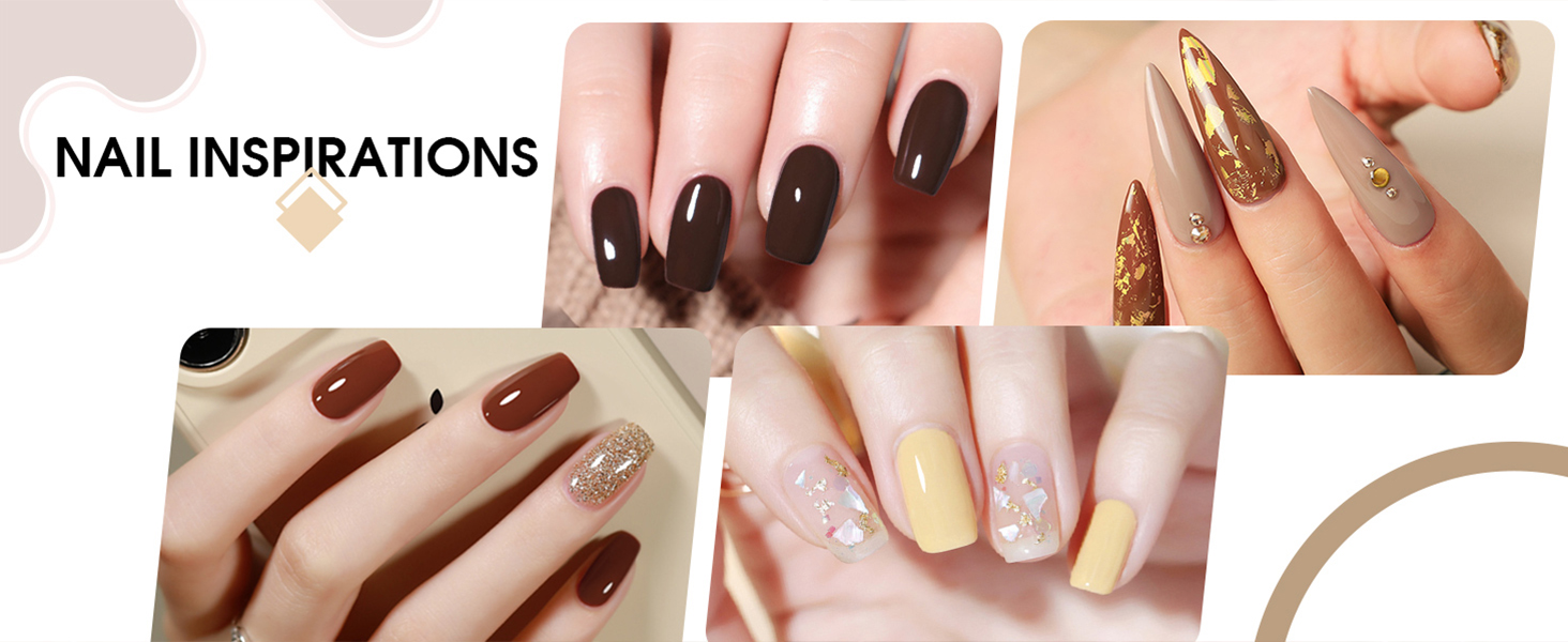 venalisa brown gel polish 6 pcs