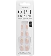 OPI On Point Press On Nails | Short Round Nail Art Press On Nails | 24 Count With Nail Glue | Lon...