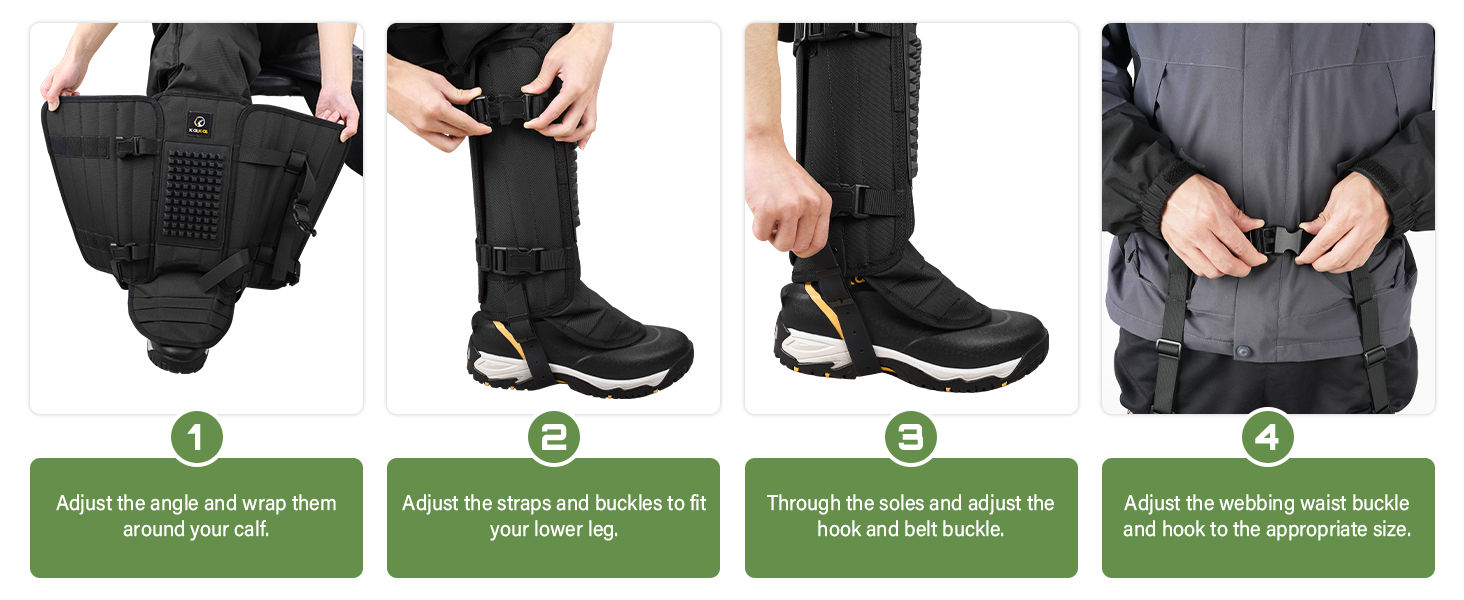 snake gaiters for men