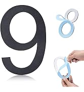 6 Inch Self-adhesive House Numbers,Stainless Steel House Number for Outside,Big Modern House Numb...