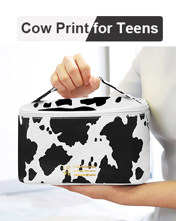 meiyuuo makeup bag cute cow print