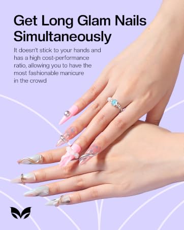 Get Long Glam Nails Simultaneously