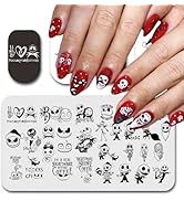 Halloween Nail Stamping Plate Nightmare Before Christmas Nails Stamping Kit Templates The Day of ...