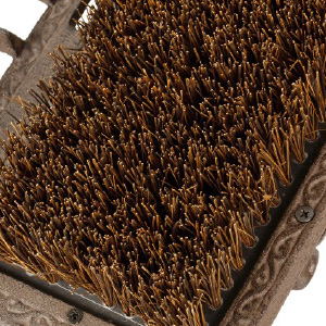 Heavy Duty Rustic Cast Iron Vintage Style Angled Shoe Bottom Dirt Cleaner/Outdoor Boot Scraper