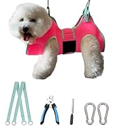 Kkiimatt Dog Grooming Hammock, Small Dog Hammock for Nail Trim, Hanging Harness for Claw Care,Gro...