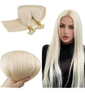 RUNATURE U Tip Hair Extensions Human Hair Blonde Hair U Tip Extensions Full Ends Keratin Hair Ext...