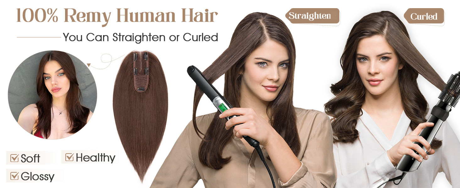 human hair toppper