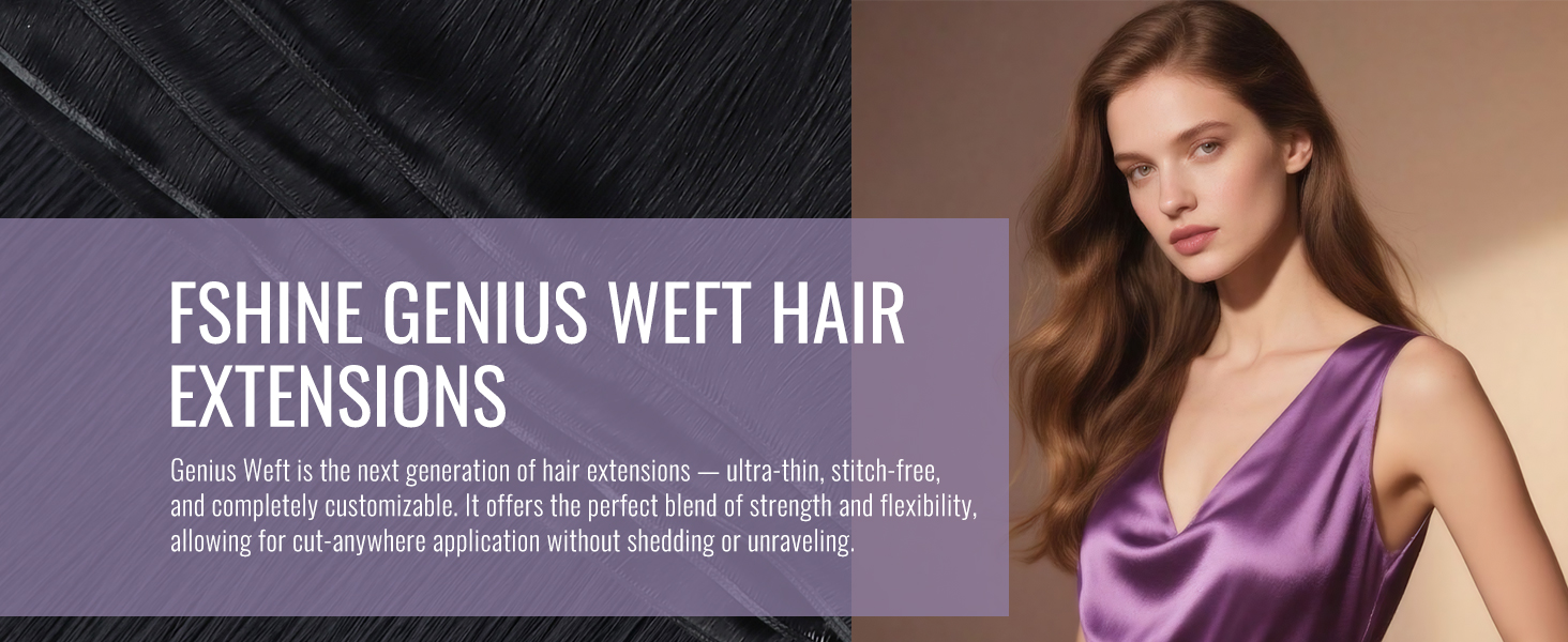 Genius weft hair extensions real human hair sew in weft for wowen and volum and length