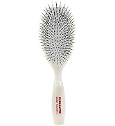 Phillips Brush Co Light Touch 1 Oval Cushioned Brush with Ball Tipped Nylon Bristles, Contoured H...