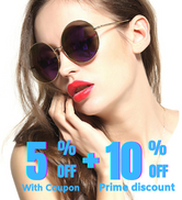 Oversized Round Circle Mirrored Hippie Hipster Sunglasses - Metal Frame Purple