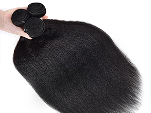 kinky straight bundles human hair