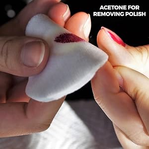 Acetone for removing nail polish