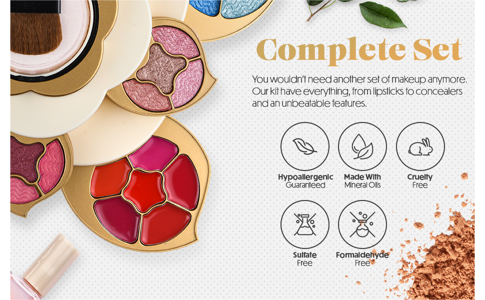 complete makeup set for women
