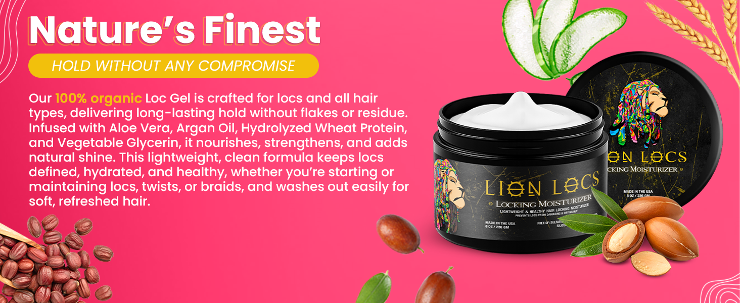 nature's finest and a jar of locking gel