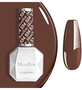 MelodySusie Americano Brown Gel Nail Polish,0.5fl oz Nails Soak Off UV LED Caramel Coffee Brown G...
